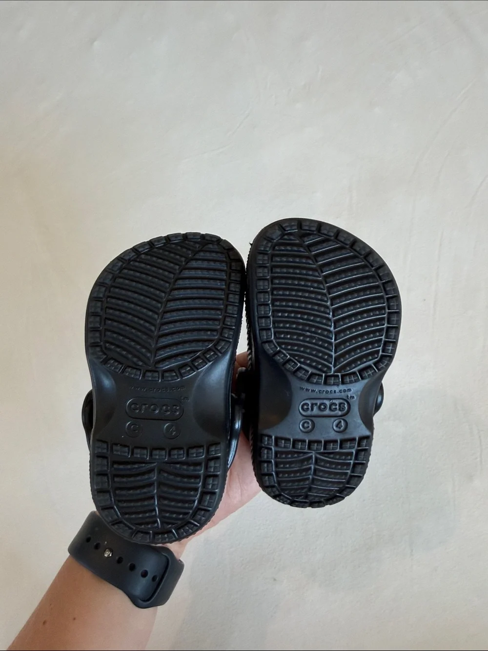 CROCS only worn